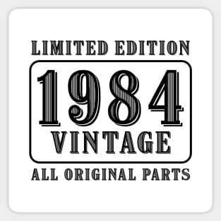 All original parts vintage 1984 limited edition birthday Sticker